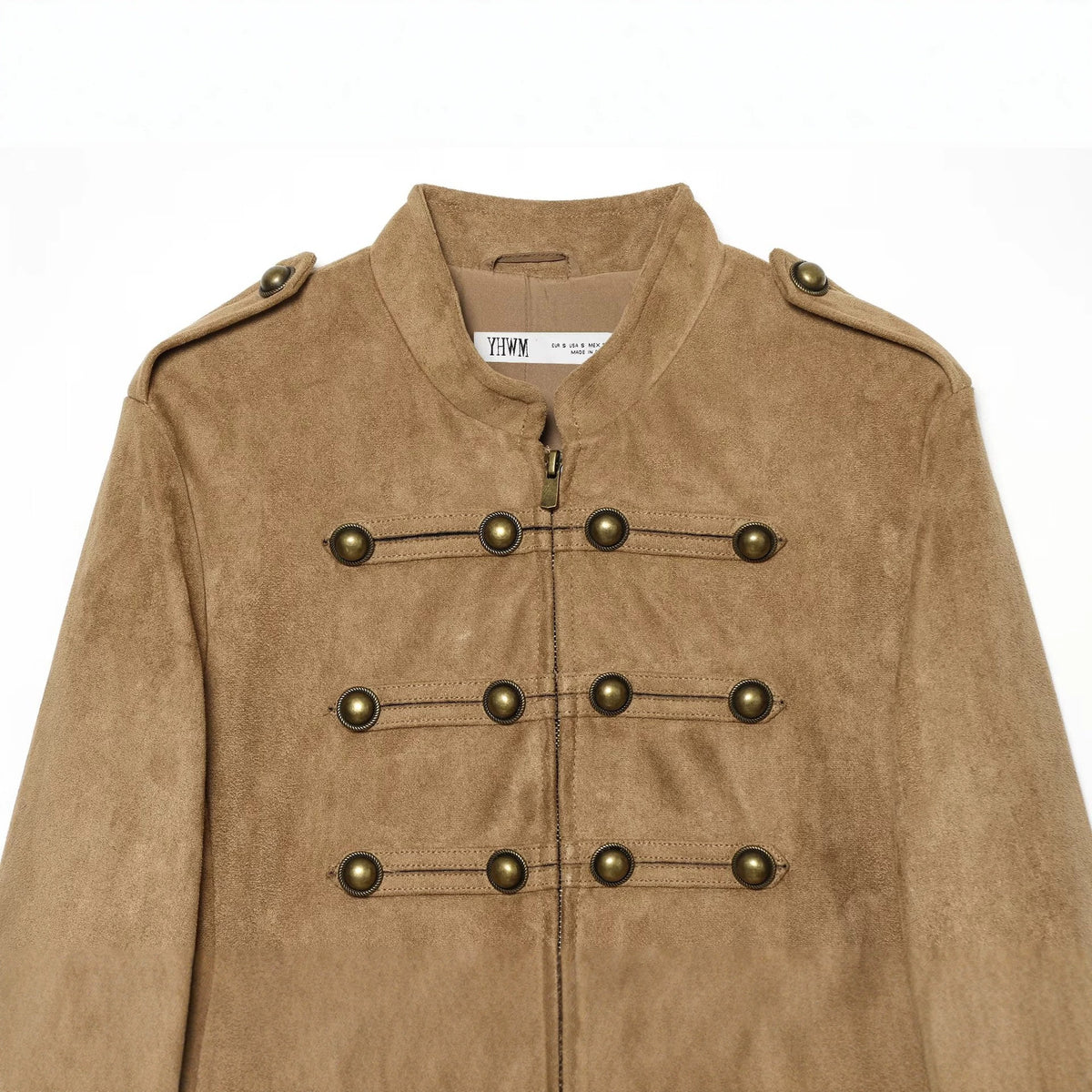 Decorative suede textured jacket for women
