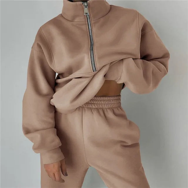 2 PCS Sets Sweatshirts Pullover Hoodies Pants Suit Home Sweatpants Trousers Outfits NEW