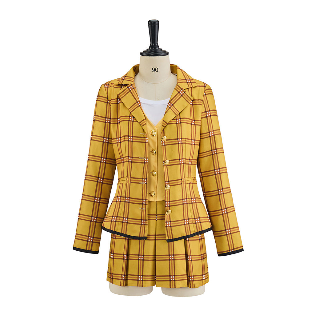 Cher Horowitz ellow checkered suit dress uniform