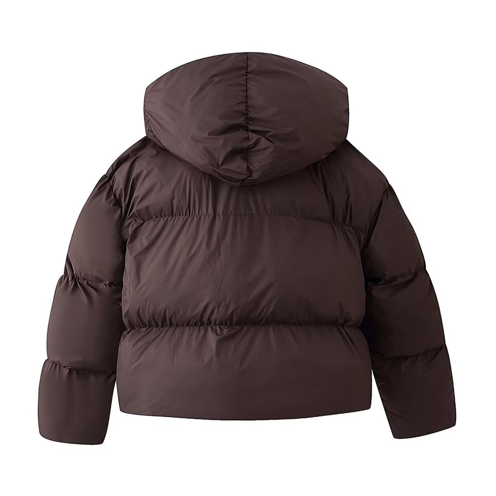 Detachable cotton jacket with hood and scarf
