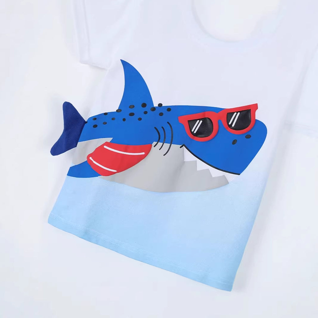 Kids' T-Shirt Round Neck Short Sleeve