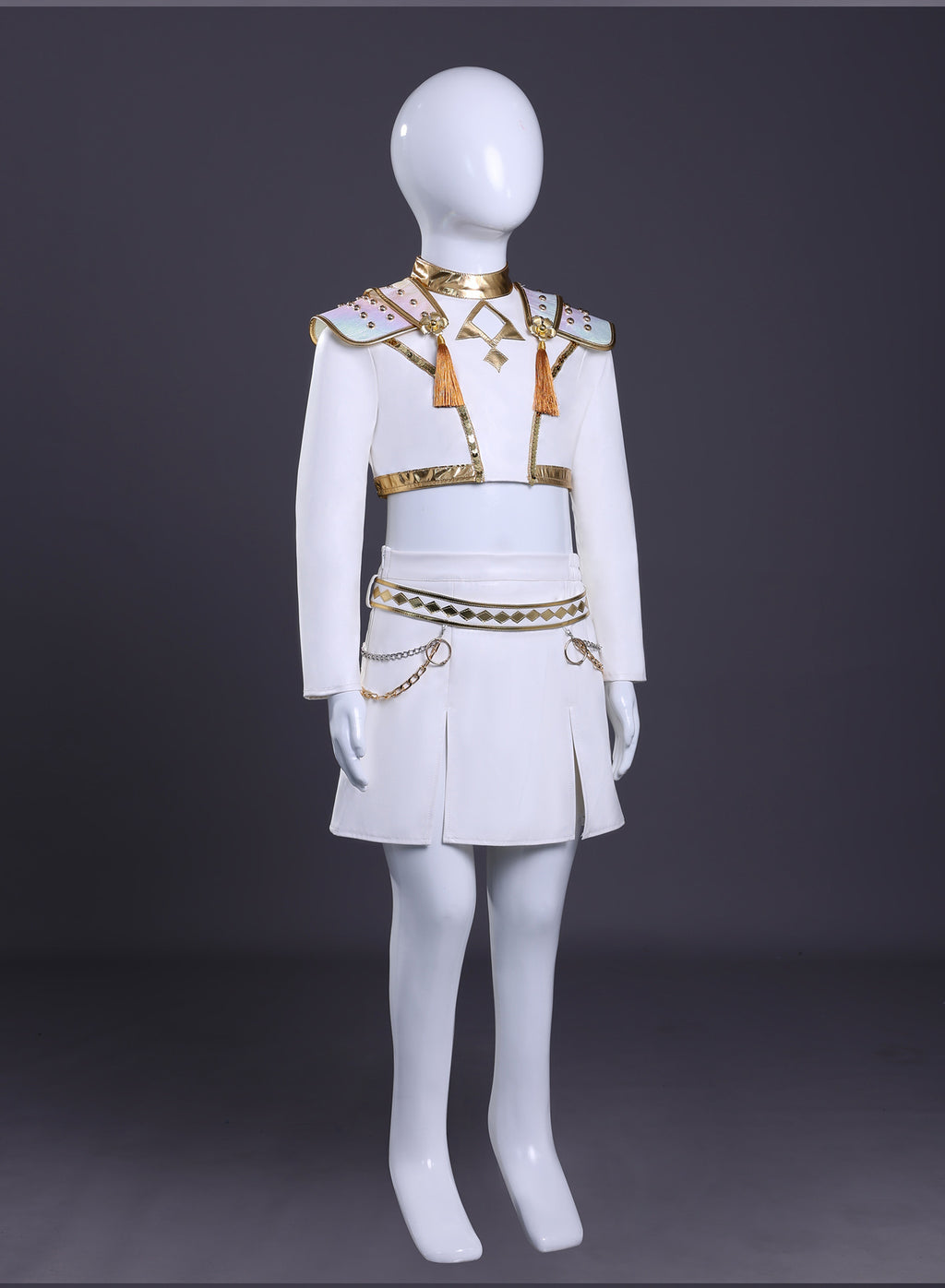 Mira Rumizoi White Leather, Movie Song Server Cosplay