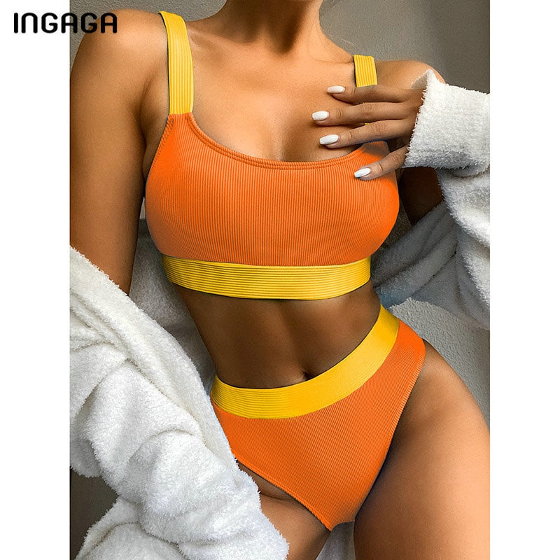 High Waist Bikinis Swimsuits