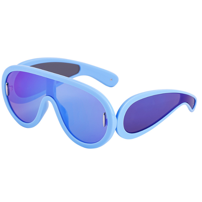 conjoined large frame sunglasses for women trendy sports cycling windproof sunglasses for men