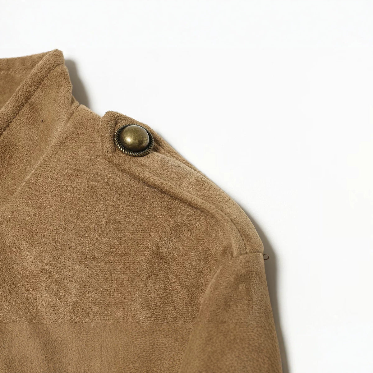 Decorative suede textured jacket for women