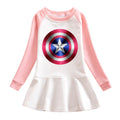 Cartoon hoodie girl dress