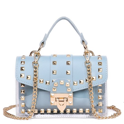 New chains rivet elegant women handbag