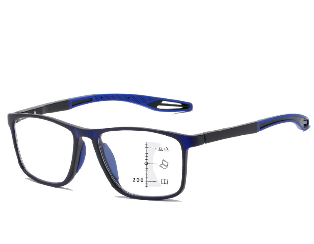 Multifocal Progressive Reading Glasses Vintage Women Men Sports Presbyopia Eyewear