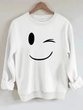 Loose velvet sweatshirt