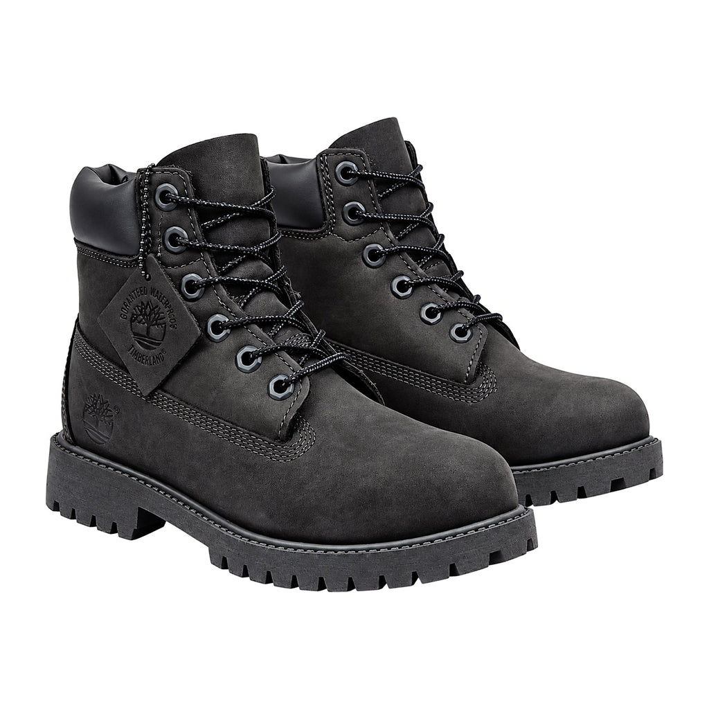 Timberland 6-Inch Premium Boot Black Nubuck (GS)