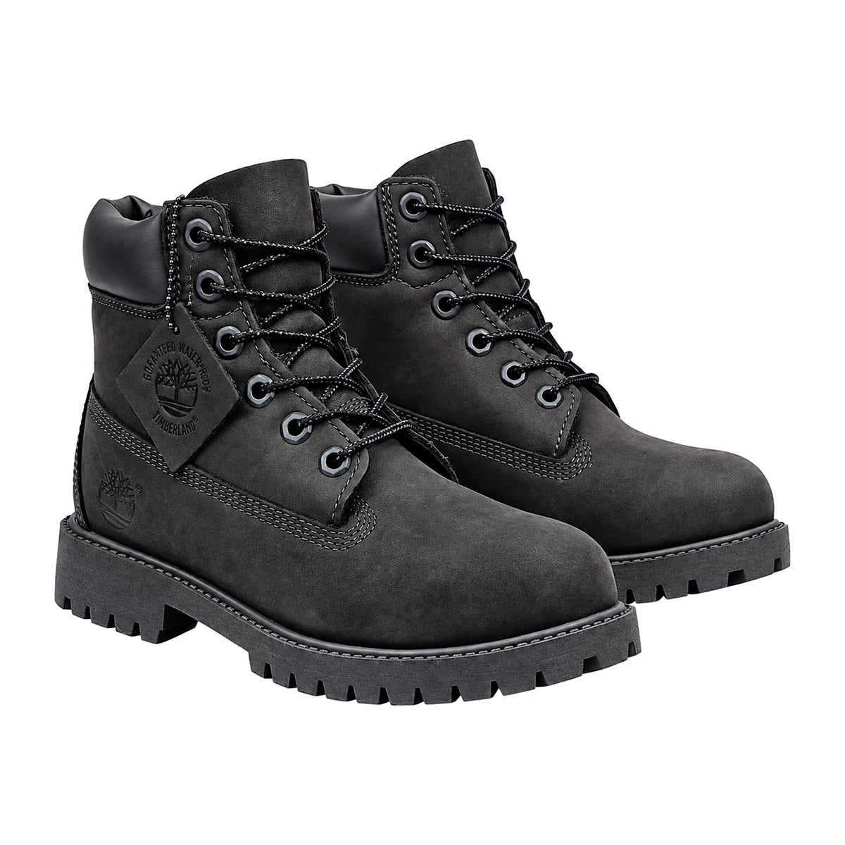 Timberland 6-Inch Premium Boot Black Nubuck (GS)