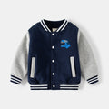 Boy's Fleece Baseball Jacket Casual Long Sleeve