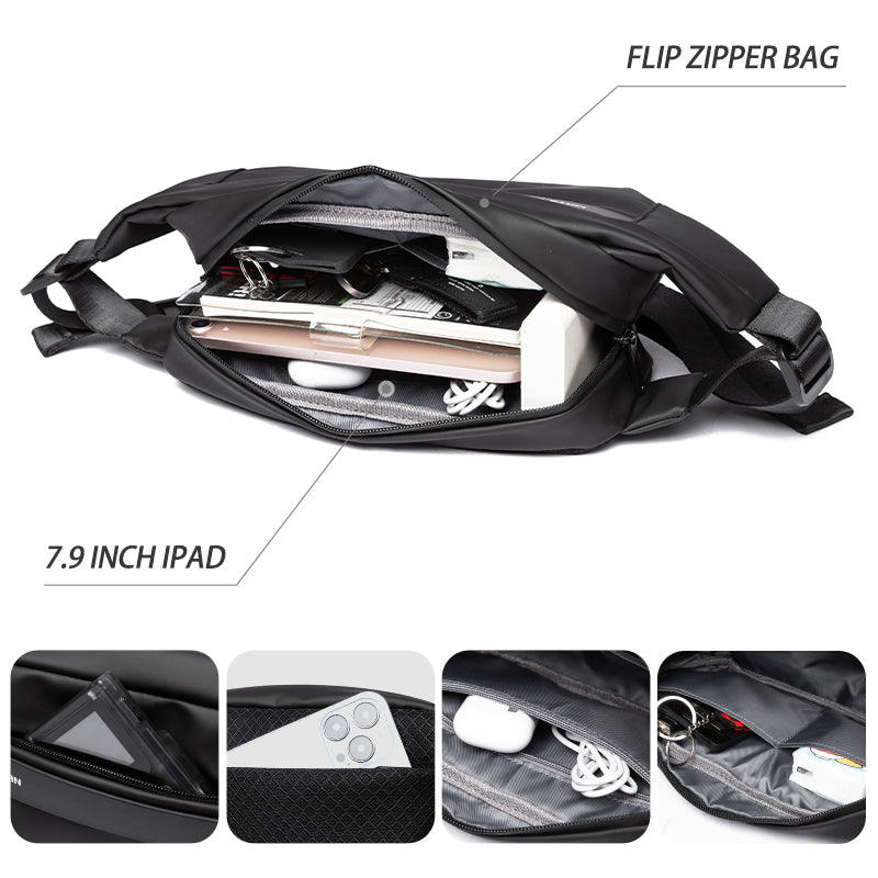 men's small shoulder bag multifunctional trendy crossbody bag