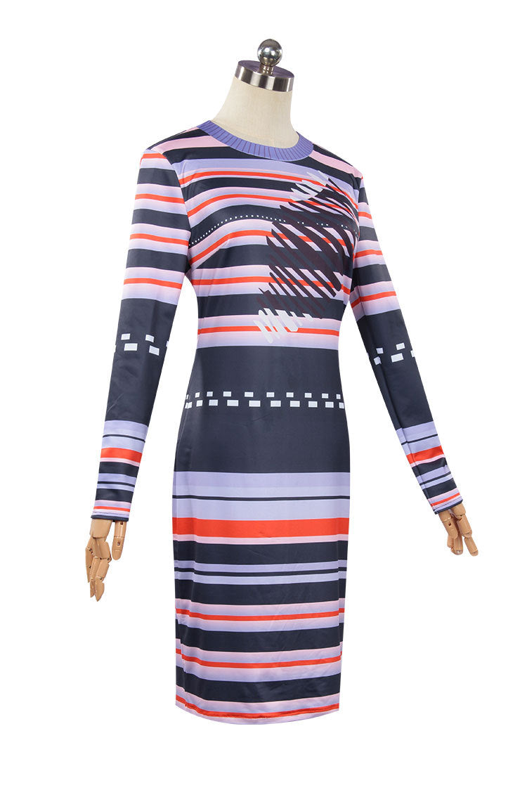 Astrid striped dress costume
