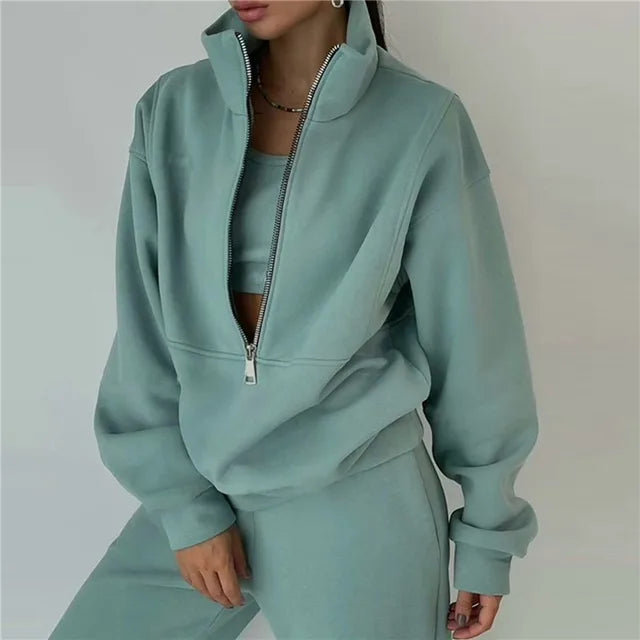 2 PCS Sets Sweatshirts Pullover Hoodies Pants Suit Home Sweatpants Trousers Outfits NEW