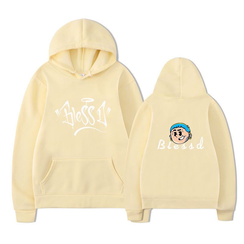 Blessd  Logo Pullover Hoodies Sweatshirt