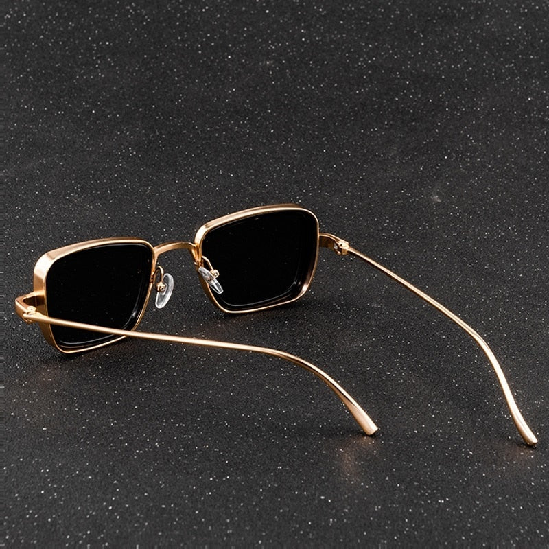 New Vintage Steampunk Sunglasses Men Women Retro Metal Square