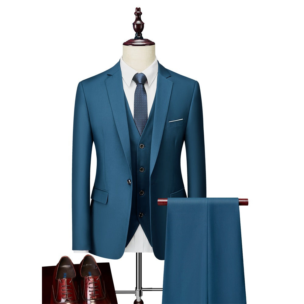 3 piece men's wedding suits Blazer+ pants + vest