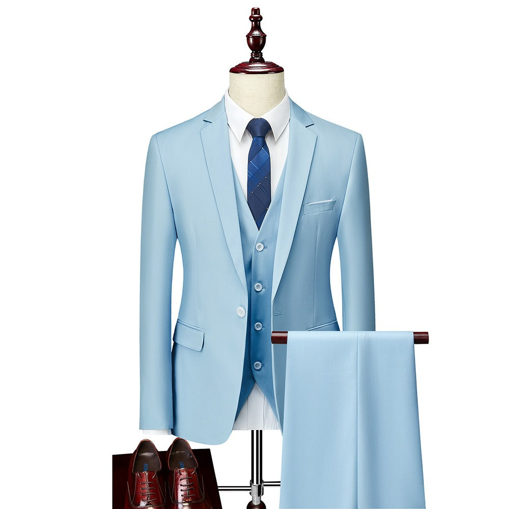 3 piece men's wedding suits Blazer+ pants + vest