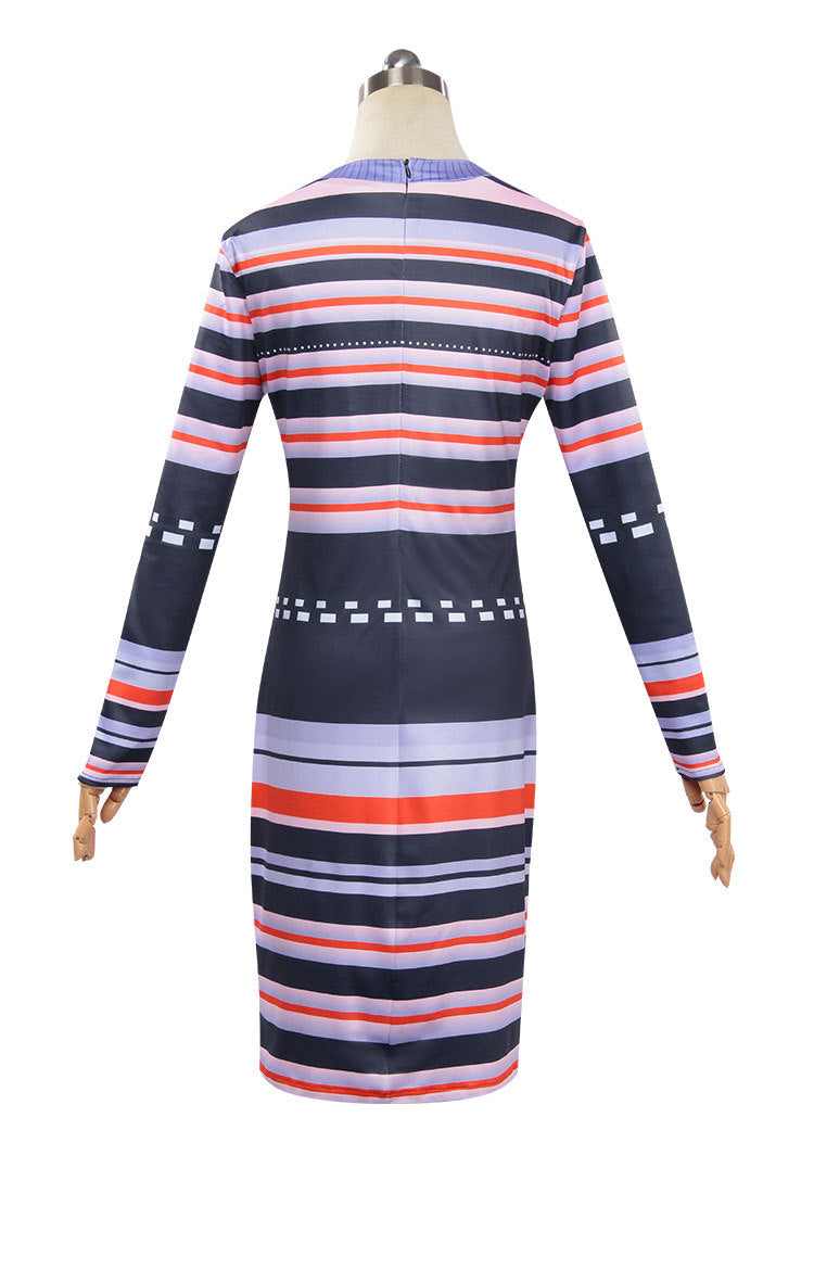 Astrid striped dress costume