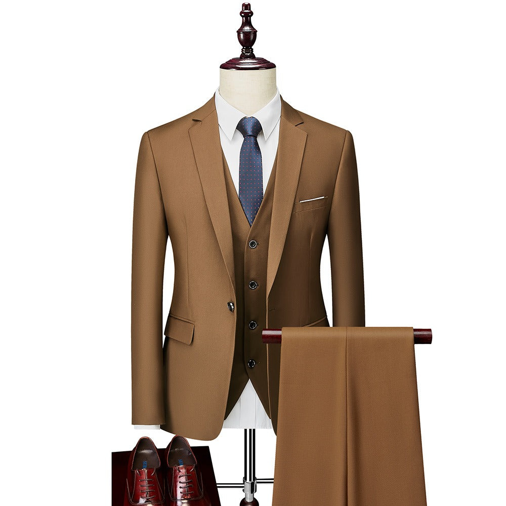 3 piece men's wedding suits Blazer+ pants + vest
