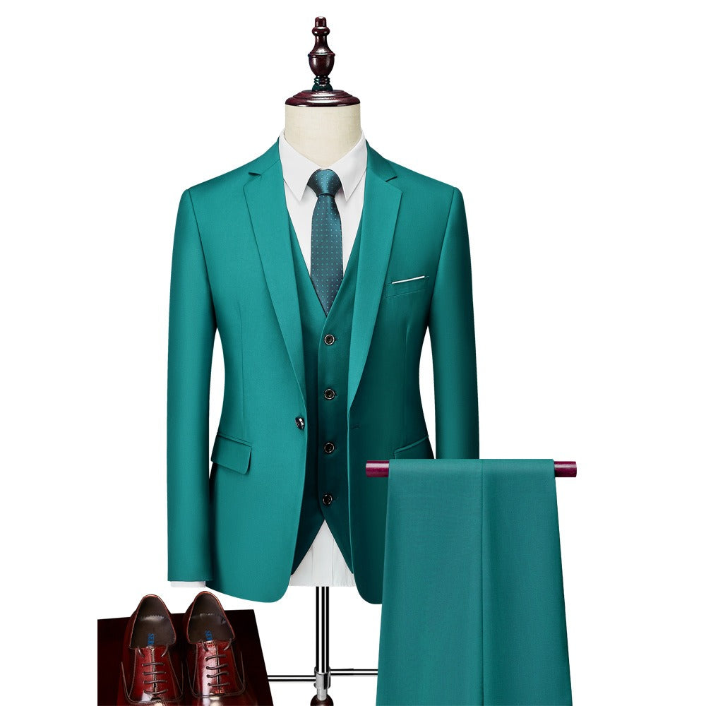 3 piece men's wedding suits Blazer+ pants + vest