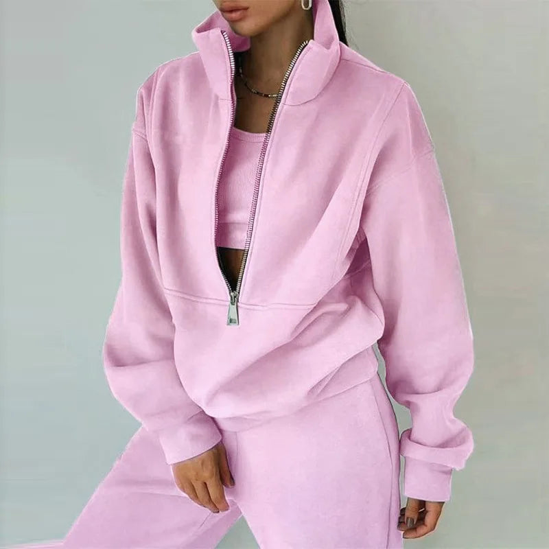 2 PCS Sets Sweatshirts Pullover Hoodies Pants Suit Home Sweatpants Trousers Outfits NEW