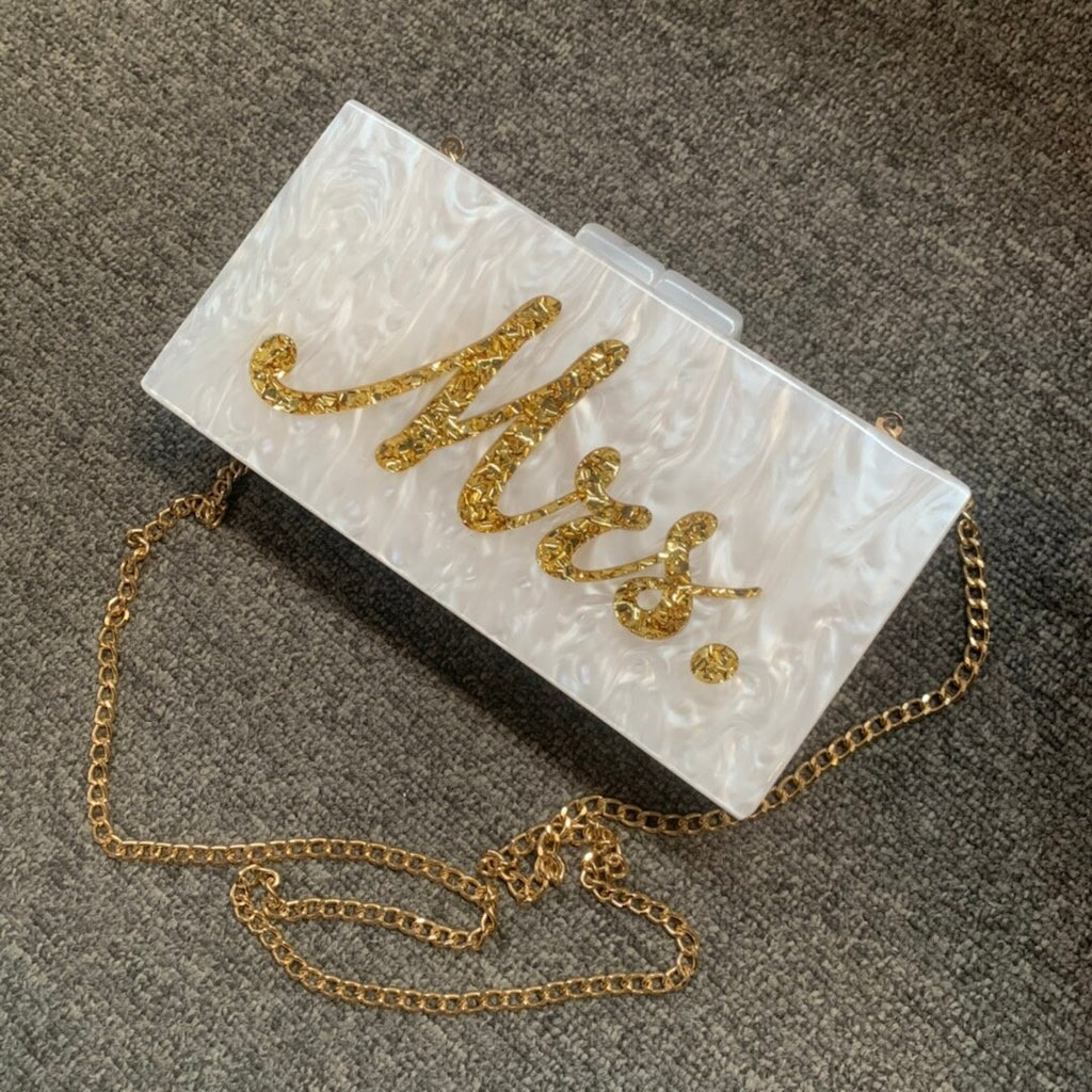 Mrs Letter Evening Bags, Bridal Clutches Bag