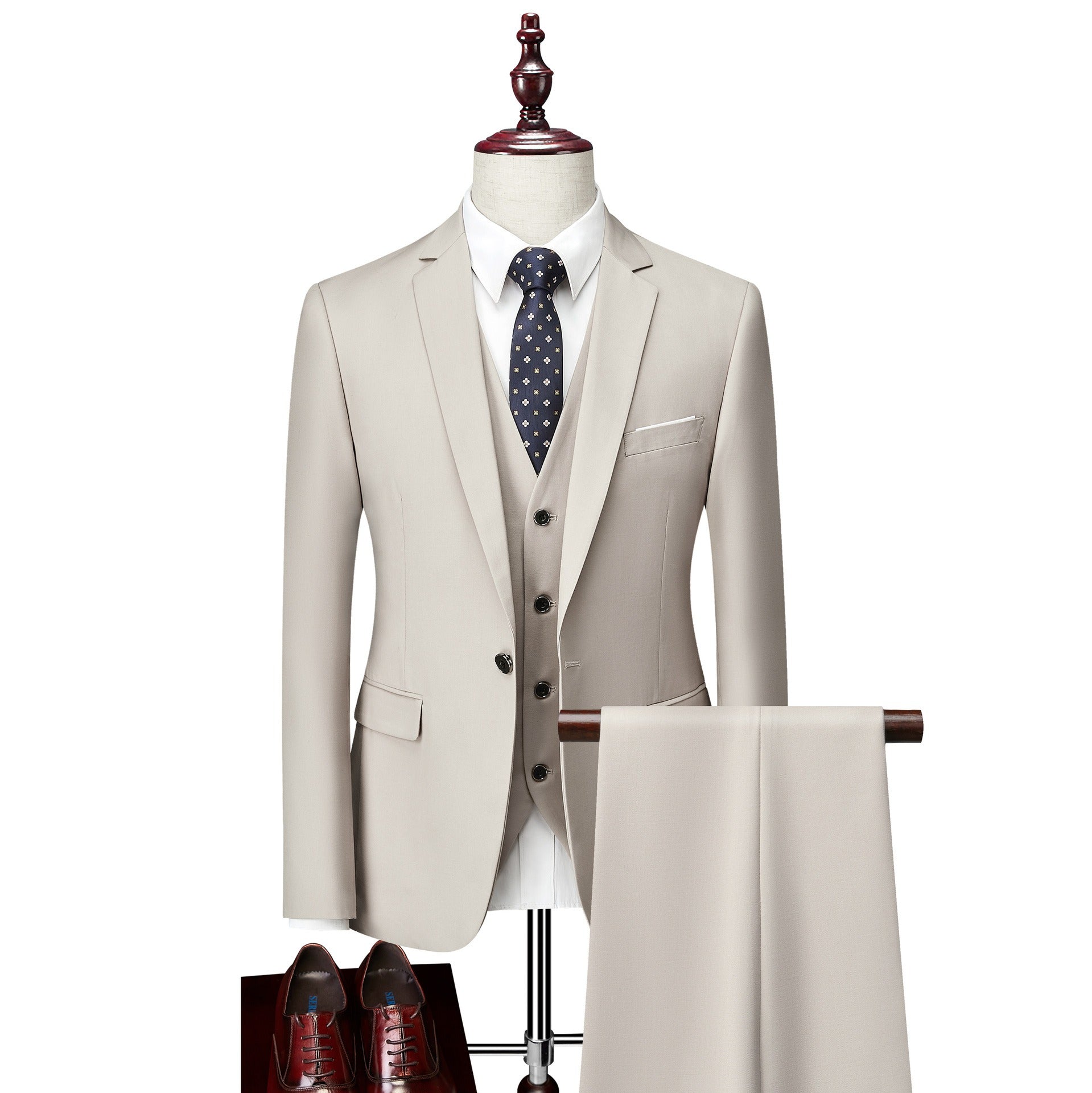 3 piece men's wedding suits Blazer+ pants + vest