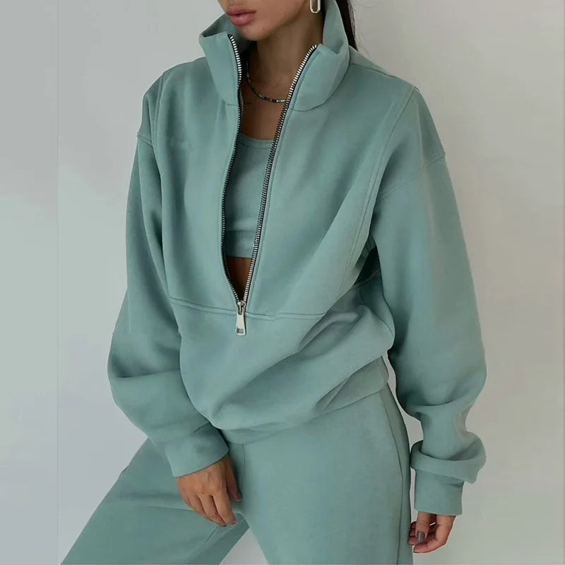 2 PCS Sets Sweatshirts Pullover Hoodies Pants Suit Home Sweatpants Trousers Outfits NEW