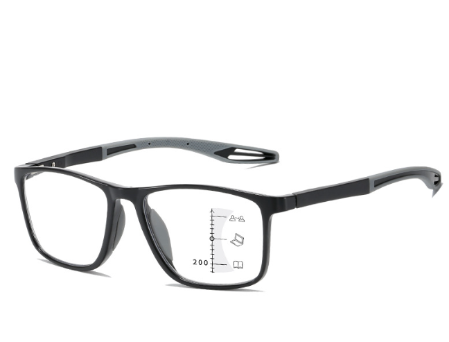 Multifocal Progressive Reading Glasses Vintage Women Men Sports Presbyopia Eyewear