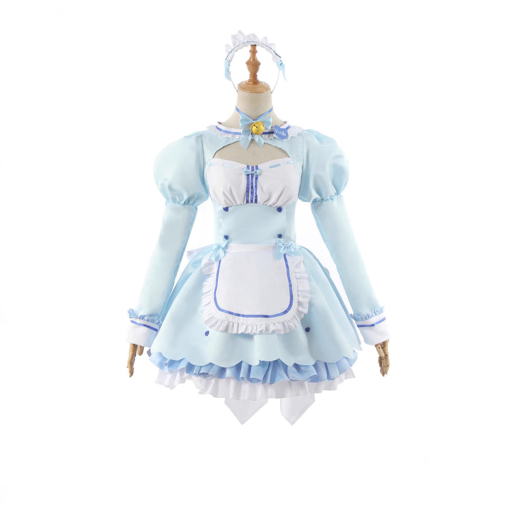 Cat Girl Paradise Cosplay Costume Chocolate Shalala Maid Dress Cosplay Outfit Cat Girl Cosplay Costume