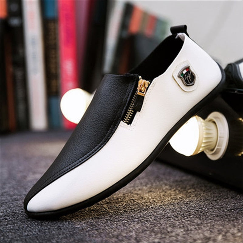Men Loafers Soft Casual Shoes Men Flats Leather