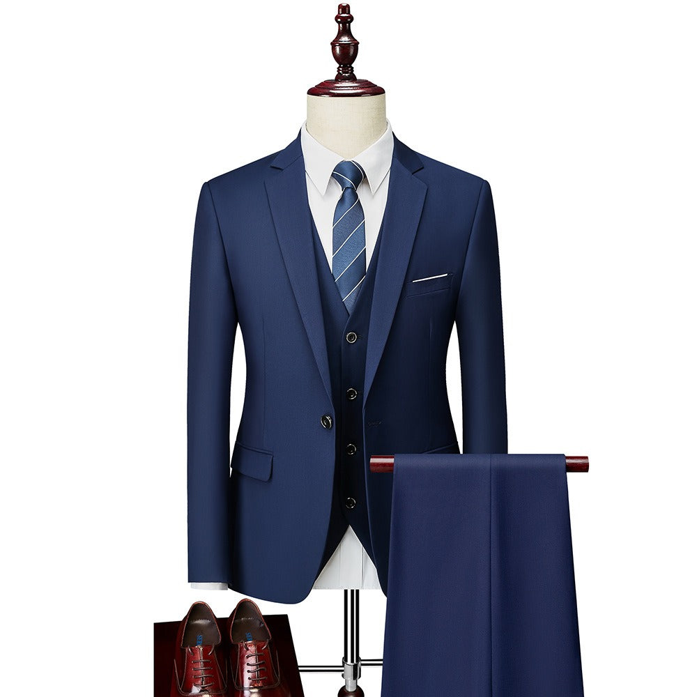 3 piece men's wedding suits Blazer+ pants + vest
