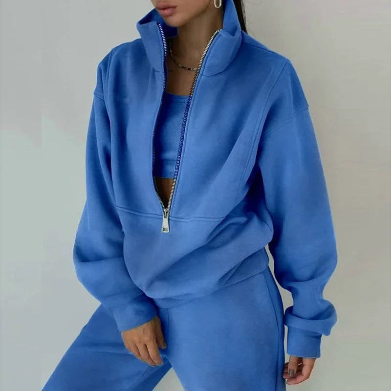 2 PCS Sets Sweatshirts Pullover Hoodies Pants Suit Home Sweatpants Trousers Outfits NEW
