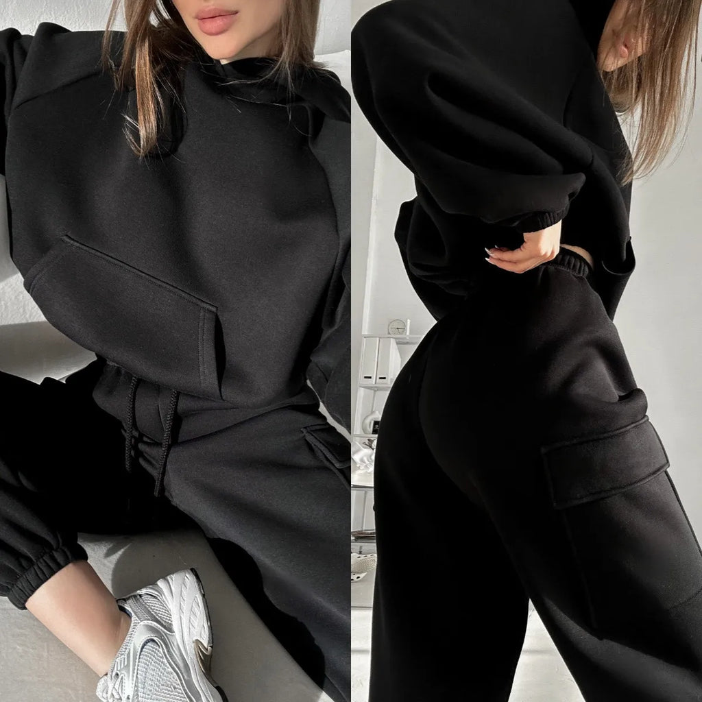 Women Two Pieces Sweatshirts trousers sets