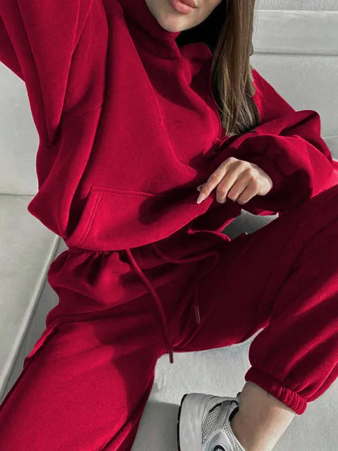 Women Two Pieces Sweatshirts trousers sets