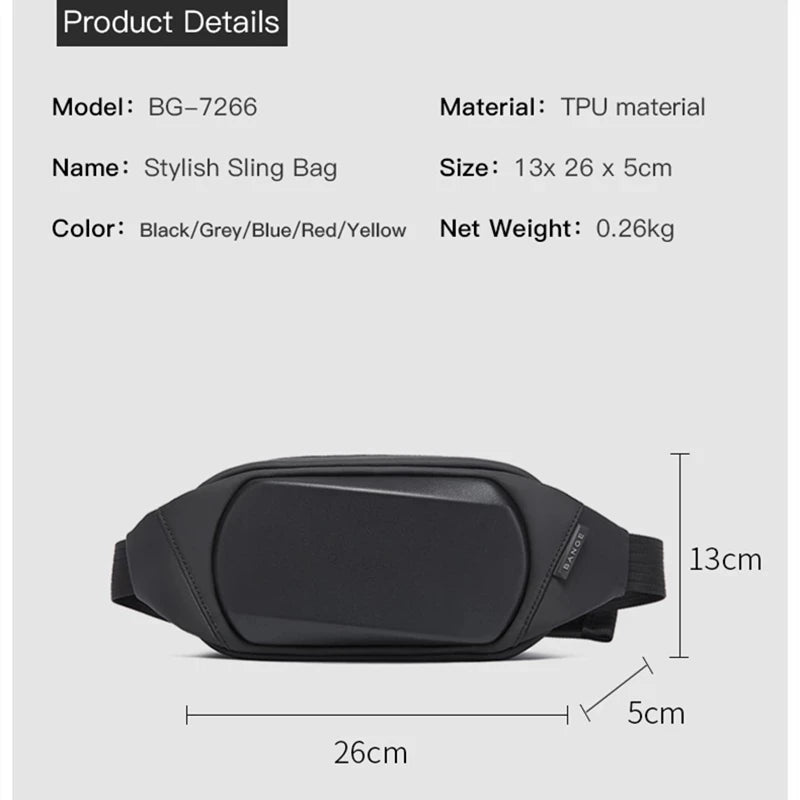 Chest bag men's shoulder bag waterproof crossbody waist bag couple's men's bag