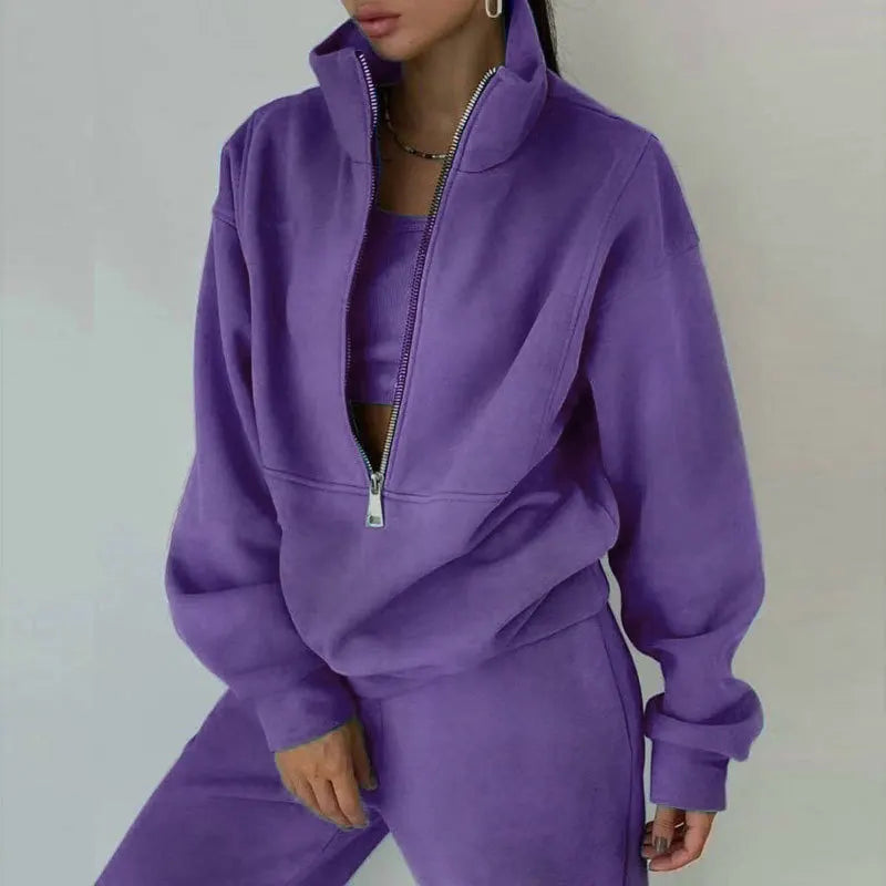 2 PCS Sets Sweatshirts Pullover Hoodies Pants Suit Home Sweatpants Trousers Outfits NEW