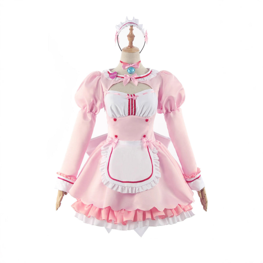 Cat Girl Paradise Cosplay Costume Chocolate Shalala Maid Dress Cosplay Outfit Cat Girl Cosplay Costume