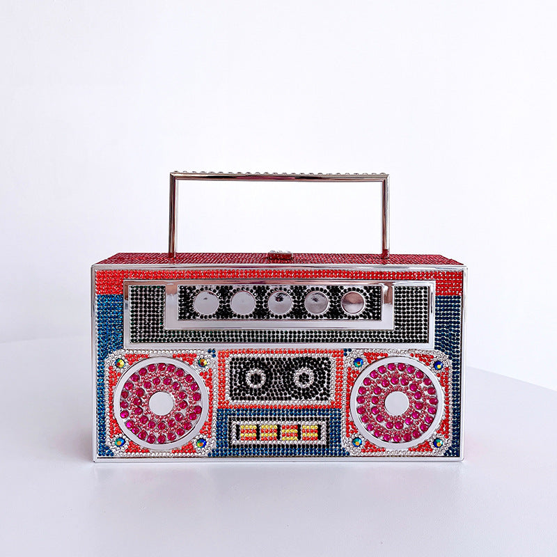 Color Diamonds Radio Evening Clutch Bag