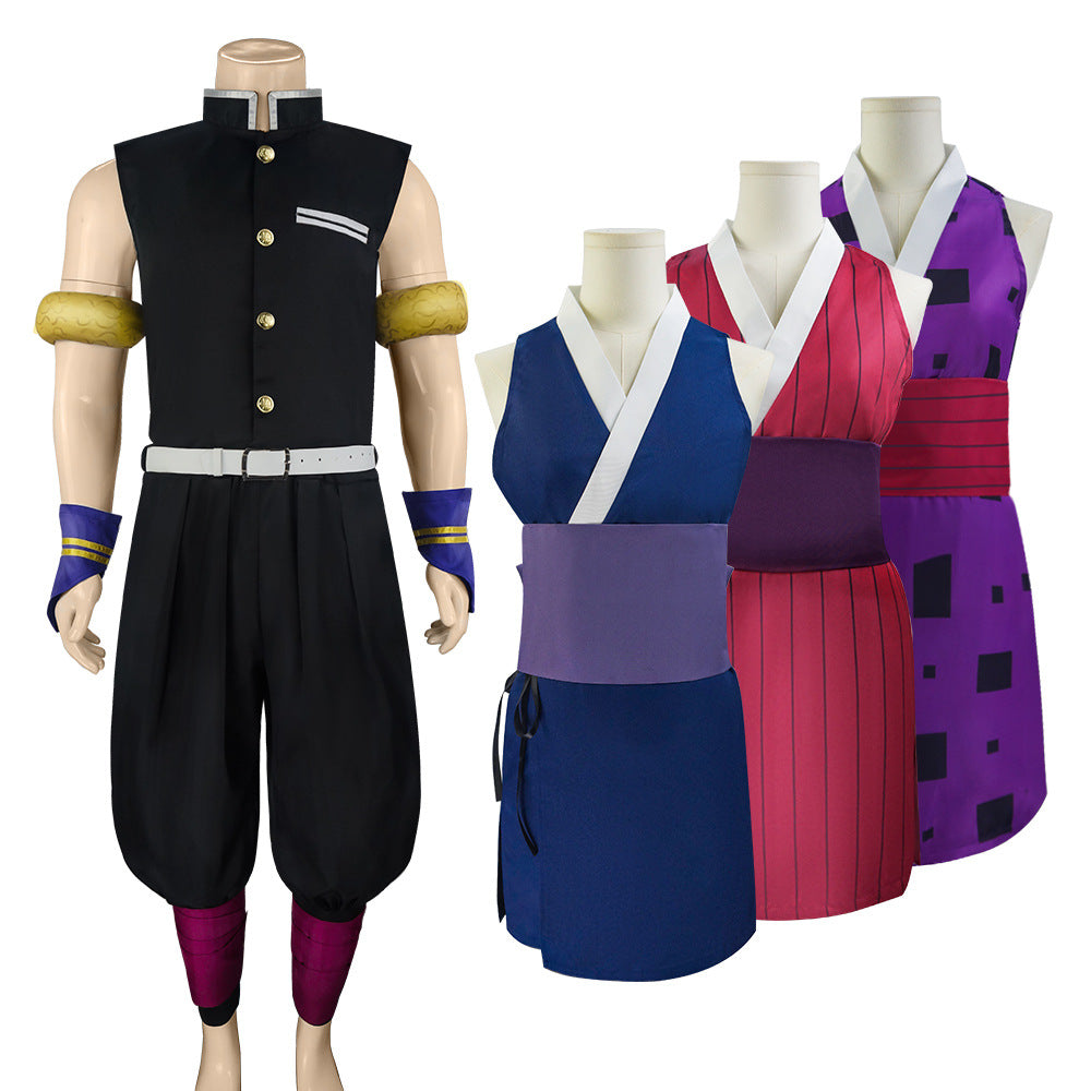 Demon Slayer, Hashira Uzui Tenma Cosplay Outfit,