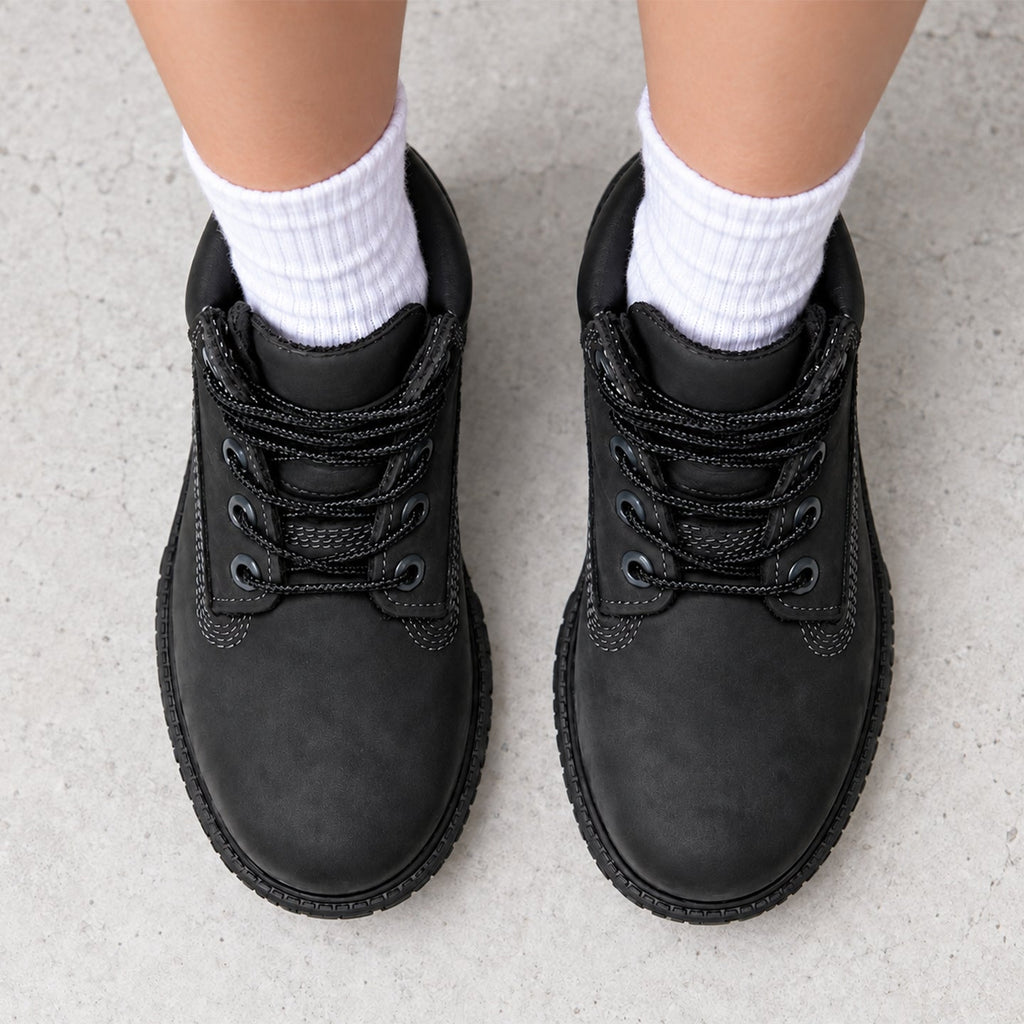 Timberland 6-Inch Premium Boot Black Nubuck (GS)