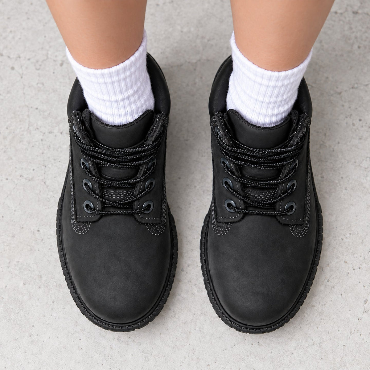 Timberland 6-Inch Premium Boot Black Nubuck (GS)