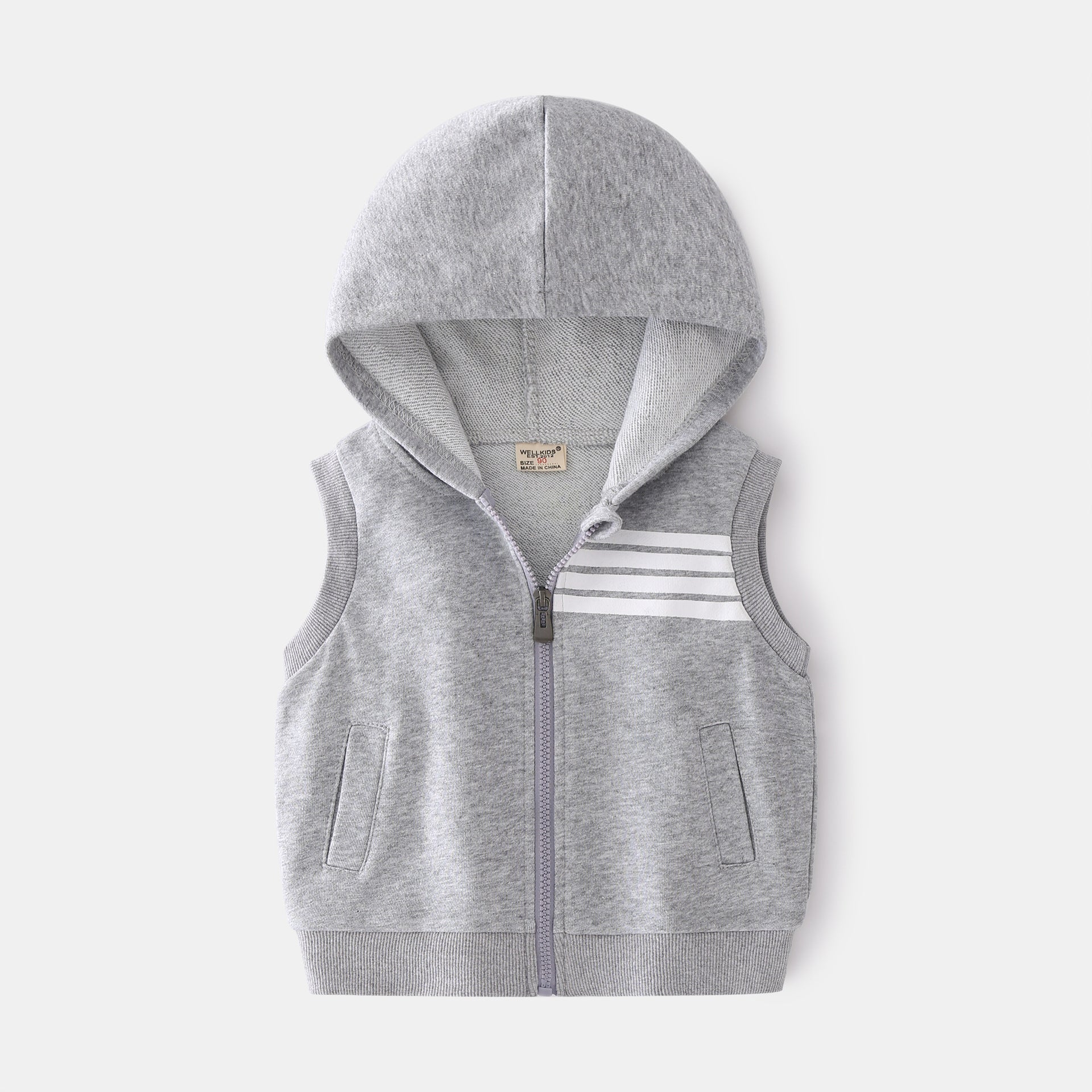Hooded Casual Street Hoodie Vest for Kids