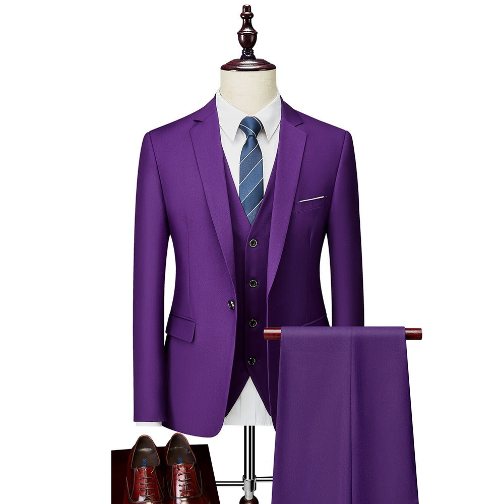 3 piece men's wedding suits Blazer+ pants + vest