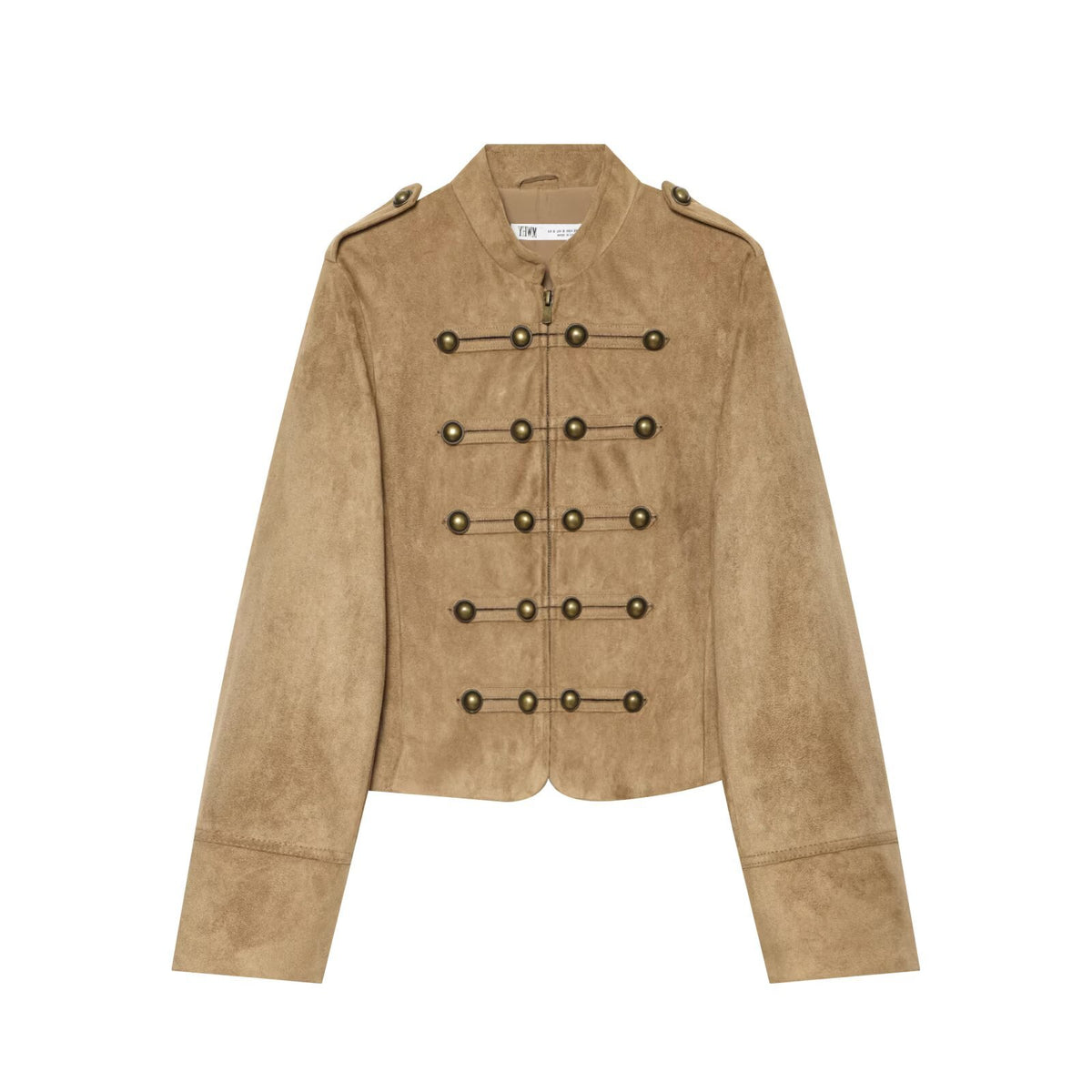 Decorative suede textured jacket for women