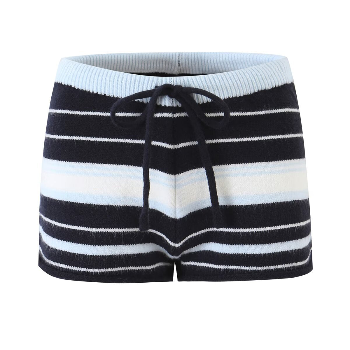 Striped Knit Zip-Up Cardigan &amp