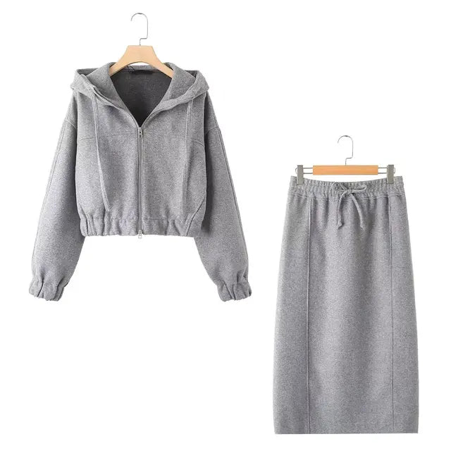 Women's Suit Skirts for Women Elegant Suits Long Skirt  Top Set