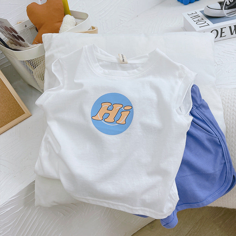 Kids Sleeveless T-Shirt Casual